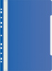 Папка-скоросшиватель Бюрократ PS-P20BLU A4 прозрач.верх.лист боков.перф. пластик синий