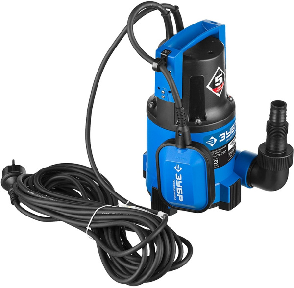 Насос дренажный Зубр НПЧ-Т3-750 750Вт 12600л/час