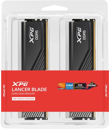 Память DDR5 2x16GB 6000MHz A-Data AX5U6000C3416G-DTLABRBK XPG Lancer RGB RTL PC5-48000 CL34 DIMM 288-pin 1.35В kit dual rank с радиатором Ret