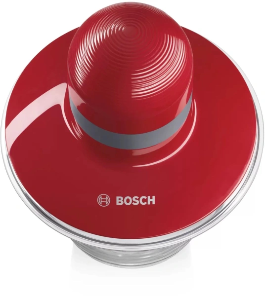 Измельчитель электрический Bosch MMR08R2 0.8л. 400Вт красный/серый