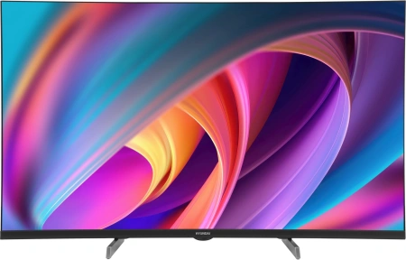 Телевизор LED Hyundai 32" H-LED32BS5100 WebOS Frameless Metal черный/серый HD 60Hz DVB-T DVB-T2 DVB-C DVB-S DVB-S2 USB WiFi Smart TV