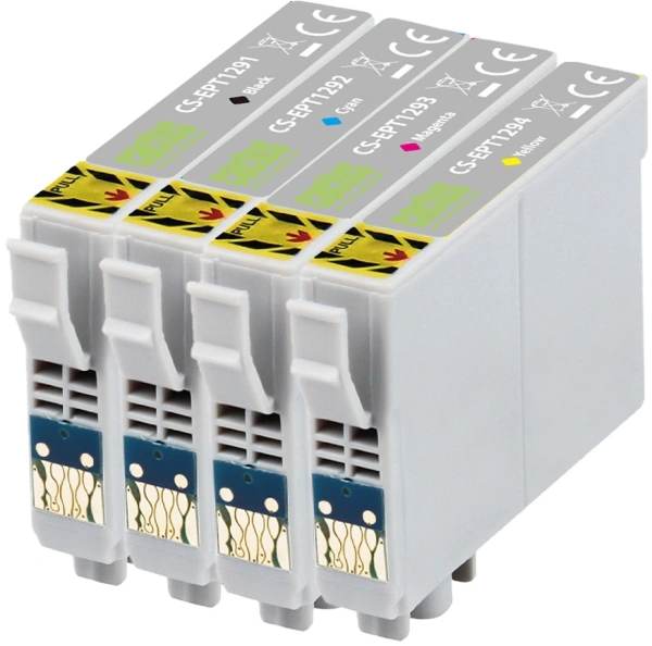 Картридж струйный Cactus CS-EPT1295 T1295 черный/голубой/желтый/пурпурный набор (45мл) для Epson Stylus Office B42/BX305/BX305F/BX320/BX525/BX625/SX420/SX425/SX525/SX620