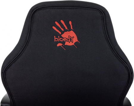 Кресло игровое A4Tech Bloody GC-190 черный/красный текстиль/эко.кожа крестов. пластик