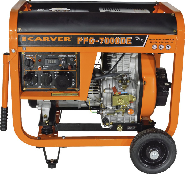 Генератор Carver PPG- 7000DE 6.3кВт