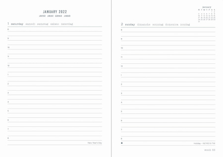 Ежедневник Letts ECO WRITERS A6 обложка картон белые страницы черный