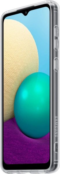Чехол (клип-кейс) Samsung для Samsung Galaxy A02 Soft Clear Cover прозрачный (EF-QA022TTEGRU)