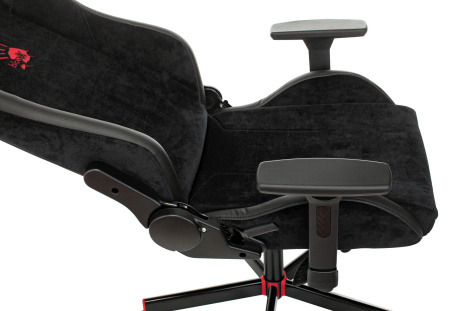 Кресло игровое A4Tech Bloody GC-450 черный текстиль/эко.кожа с подголов. крестов. металл черный