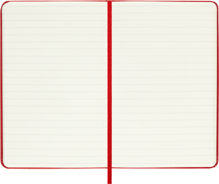Блокнот Moleskine CLASSIC MM710R Pocket 90x140мм 192стр. линейка твердая обложка красный