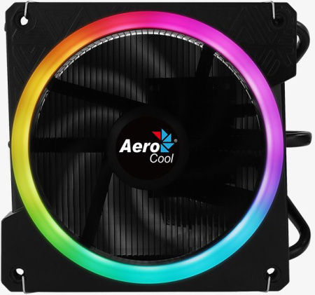 Устройство охлаждения(кулер) Aerocool Cylon 3H Soc-AM5/AM4/1151/1200/1700 4-pin 13-24dB Al+Cu 125W 480gr LED Ret