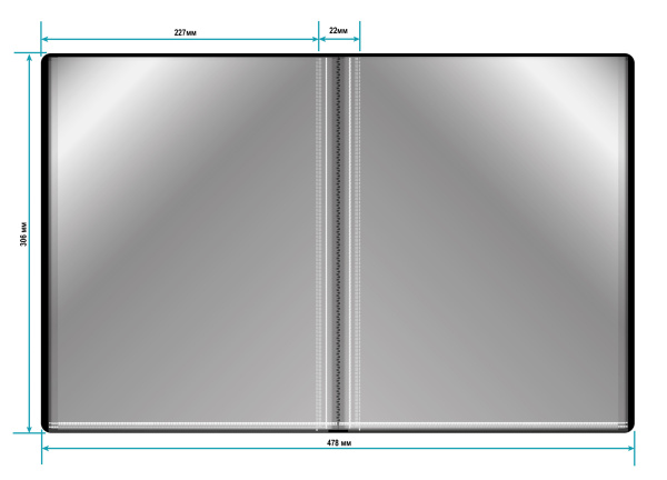Папка с 40 прозр.вклад. Бюрократ -BPV40BLCK A4 пластик 0.65мм торц.карм с бум. встав черный