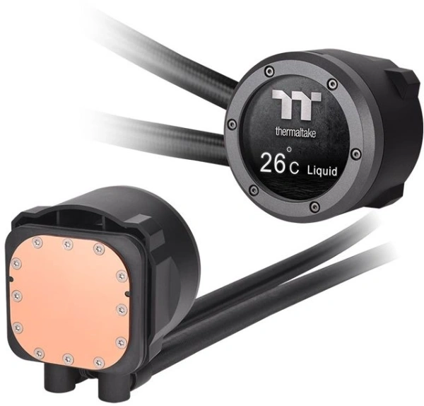 Система водяного охлаждения Thermaltake TH420 V2 Ultra ARGB Soc-AM5/AM4/1200/1700/1851 черный 4-pin 34.7dB Al+Cu LCD Ret (CL-W386-PL14SW-A)