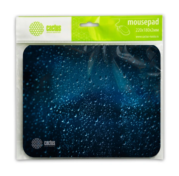 Коврик для мыши Cactus CS-MP-P05XS Water Drops Мини 220x180x2мм