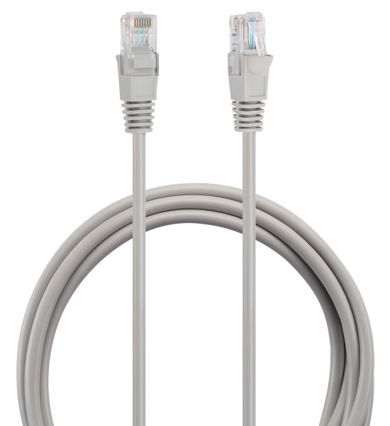 Патч-корд Buro UTP 4 пары cat5E CCA molded 2м серый RJ-45 (m)-RJ-45 (m)