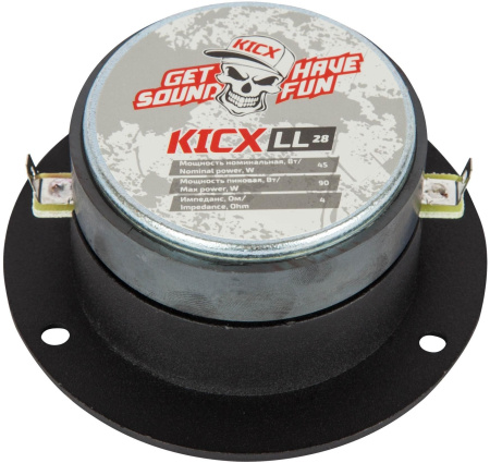 Колонки автомобильные Kicx LL 28 (без решетки) 90Вт 104дБ 4Ом 2.5см (1дюйм) (ком.:1кол.) твитер