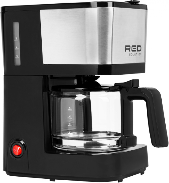 Кофеварка капельная Red Solution RCM-M1528 600Вт черный/серебристый