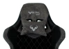 Кресло игровое Zombie VIKING 7 KNIGHT Fabric черный текстиль/эко.кожа с подголов. крестов. металл