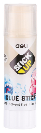 Клей-карандаш Deli EA20900 21гр корп.ассорти/прозрачный дисплей картонный детский Stick UP