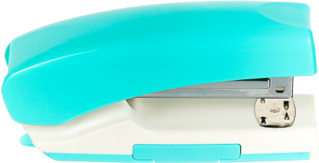 Степлер ручной Kw-Trio 055G9BLUE 24/6 26/6 (20листов) снижение усилия голубой/белый 100скоб металл коробка