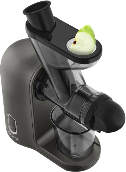 Соковыжималка шнековая Vitek VT-3715 300Вт рез.сок.:280мл. черный/черный