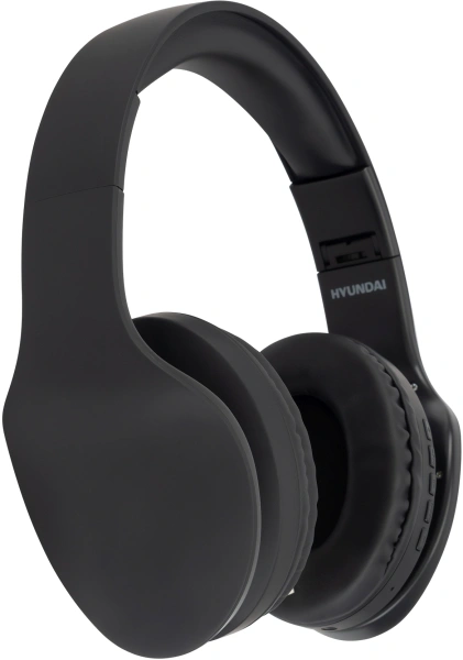 Гарнитура накладные Hyundai H-HP104 черный беспроводные bluetooth оголовье (HHP104B)