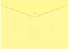 Конверт на кнопке Бюрократ Pastel -PKPAST/YEL A4 пластик 0.18мм желтый