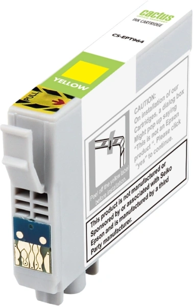 Картридж струйный Cactus CS-EPT964 T0964 желтый (13мл) для Epson Stylus Photo R2880