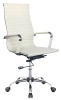 Кресло руководителя Бюрократ CH-883 слоновая кость эко.кожа крестов. металл хром