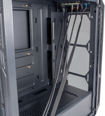 Корпус Оклик OCC-MD301 черный без БП ATX 6x120mm 2xUSB2.0 1xUSB3.0 audio bott PSU