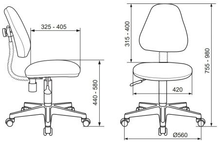 Кресло детское Бюрократ KD-4 мультиколор маскарад крестов. пластик
