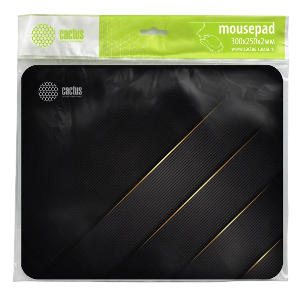 Коврик для мыши Cactus CS-MP-P04M Gold Geometry Средний 300x250x2мм
