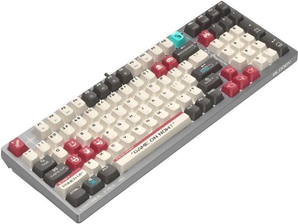 Клавиатура A4Tech Bloody S98 Pixels Red механическая серый/бежевый USB for gamer LED (S98)