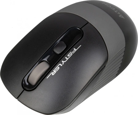 Мышь A4Tech Fstyler FG10S черный/серый оптическая (2000dpi) silent беспроводная USB для ноутбука (4but)