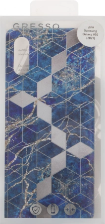 Чехол (клип-кейс) Gresso для Samsung Galaxy A02 Meridian синий (GR17AAAE8917)