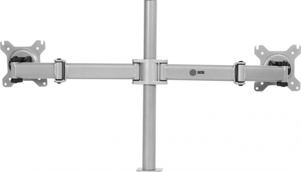 Кронштейн для мониторов Cactus CS-VM-D29-AL серебристый 13"-27" макс.8кг настольный поворот и наклон