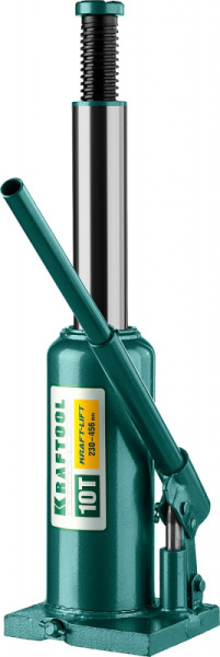 Домкрат Kraftool Kraft-Lift 43462-10_z01 бутылочный гидравлический зеленый