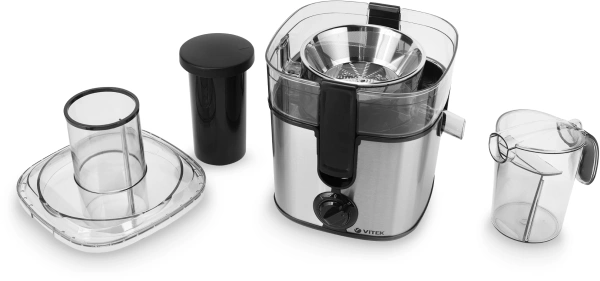 Соковыжималка центробежная Vitek VT-1600 1000Вт рез.сок.:600мл. стальной