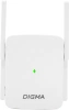 Повторитель беспроводного сигнала Digma D-WR310 (D-WR310V2) N300 Wi-Fi белый