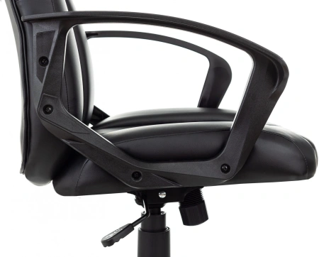 Кресло руководителя Бюрократ T-898 черный Leather Black эко.кожа крестов. пластик