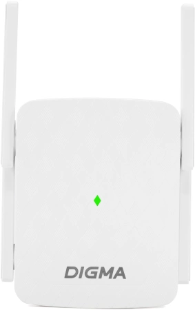 Повторитель беспроводного сигнала Digma D-WR310 (D-WR310V2) N300 Wi-Fi белый