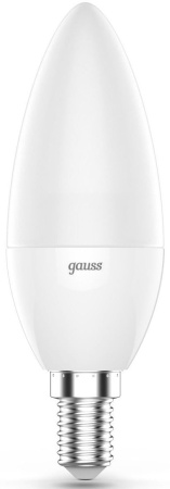 Лампа светодиодная Gauss 103101406 6Вт цок.:E14 свеча 220B св.свеч.RGB (упак.:1шт)