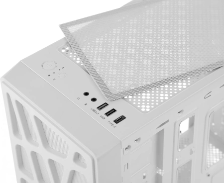 Корпус Formula Mana белый без БП ATX 4x120mm 1xUSB2.0 1xUSB3.0 1xUSB3.1 audio bott PSU