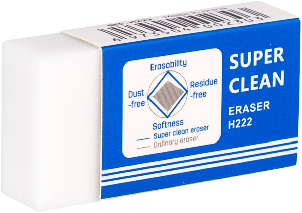 Набор ластиков Deli EH222-P прямоугольный 45х22.5х10.5мм белый картон.кор. (36шт)