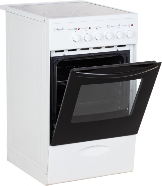 Плита Электрическая Лысьва EF4002MK00 белый стеклокерамика (без крышки)