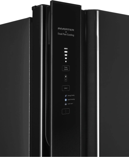 Холодильник Hitachi R-V660PUC7-1 BBK 2-хкамерн. черный бриллиант инвертер