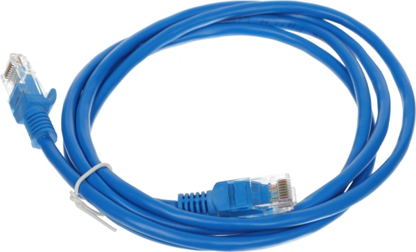 Патч-корд PP12-1.5M/B 1000G UTP 4 пары cat5E CCA molded 1.5м синий RJ-45 (m)-RJ-45 (m)