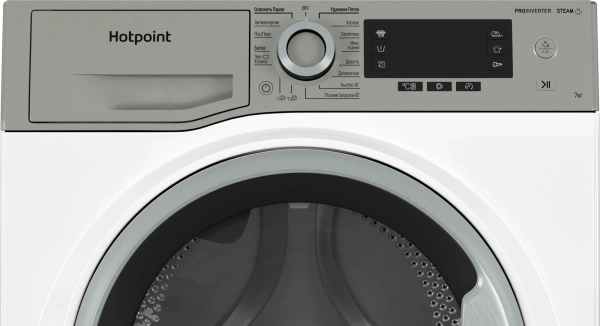 Стиральная машина Hotpoint NSD 7249 UD AVE RU класс: A-40% загр.фронтальная макс.:7кг белый инвертер