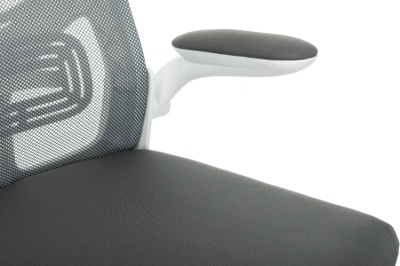 Кресло Бюрократ ASTER NH-W темно-серый TW-04 Neo Grey сетка/ткань с подголов. крестов. пластик пластик белый