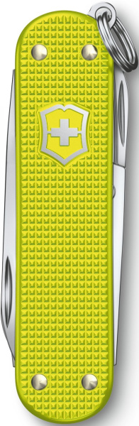 Нож перочинный Victorinox Alox Classic (0.6221.L23) 58мм 5функц. желтый подар.коробка