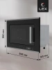 Микроволновая печь Lex BIMO 20.07 INOX 20л. 800Вт нержавеющая сталь/черный (встраиваемая)