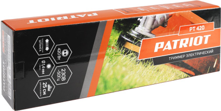 Триммер электрический Patriot PT 420 420Вт неразбор.штан. реж.эл.:леска